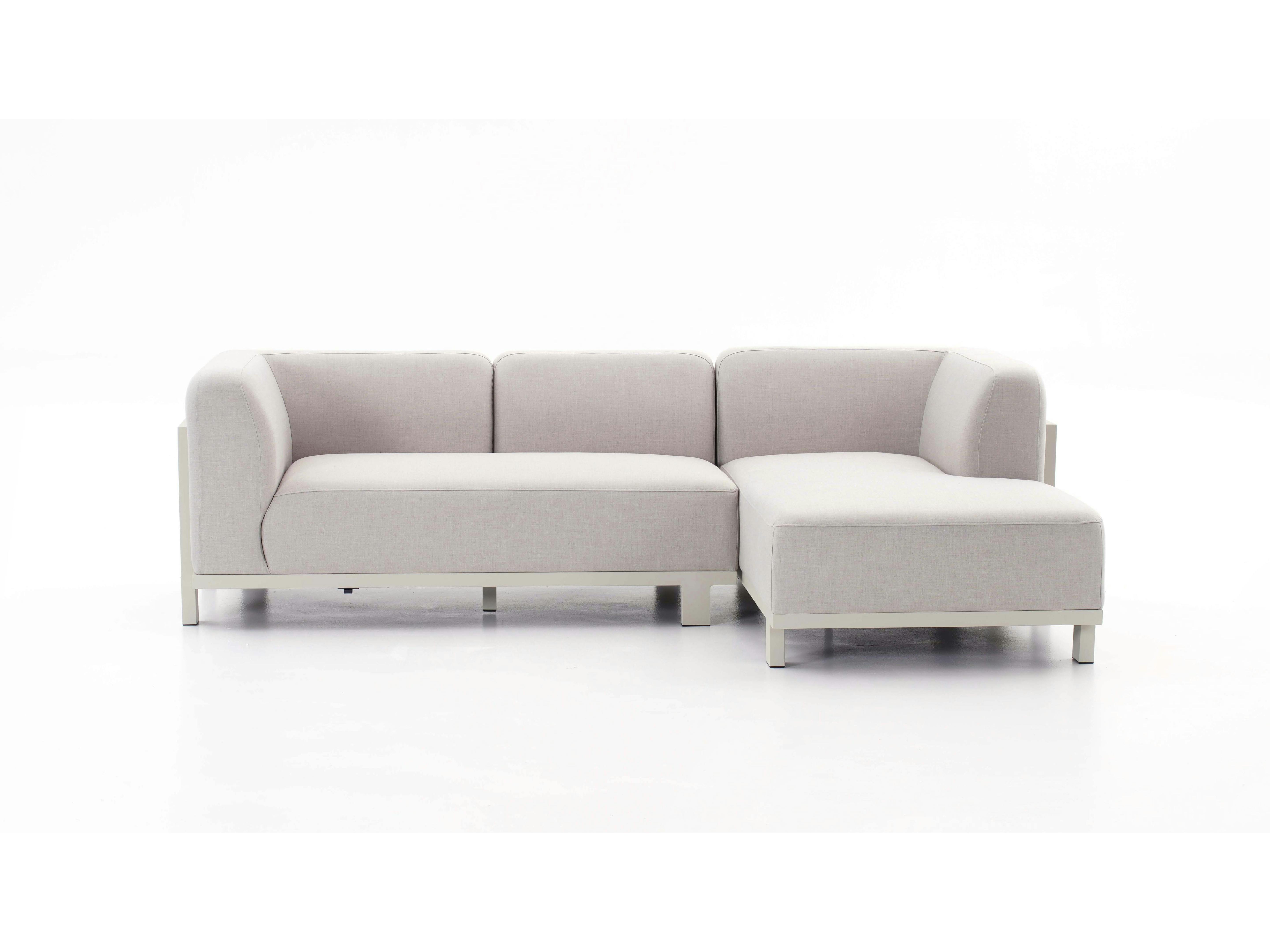 Noosaville Beige Outdoor Chaise Lounge