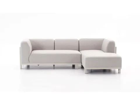 Noosaville Beige Outdoor Chaise Lounge