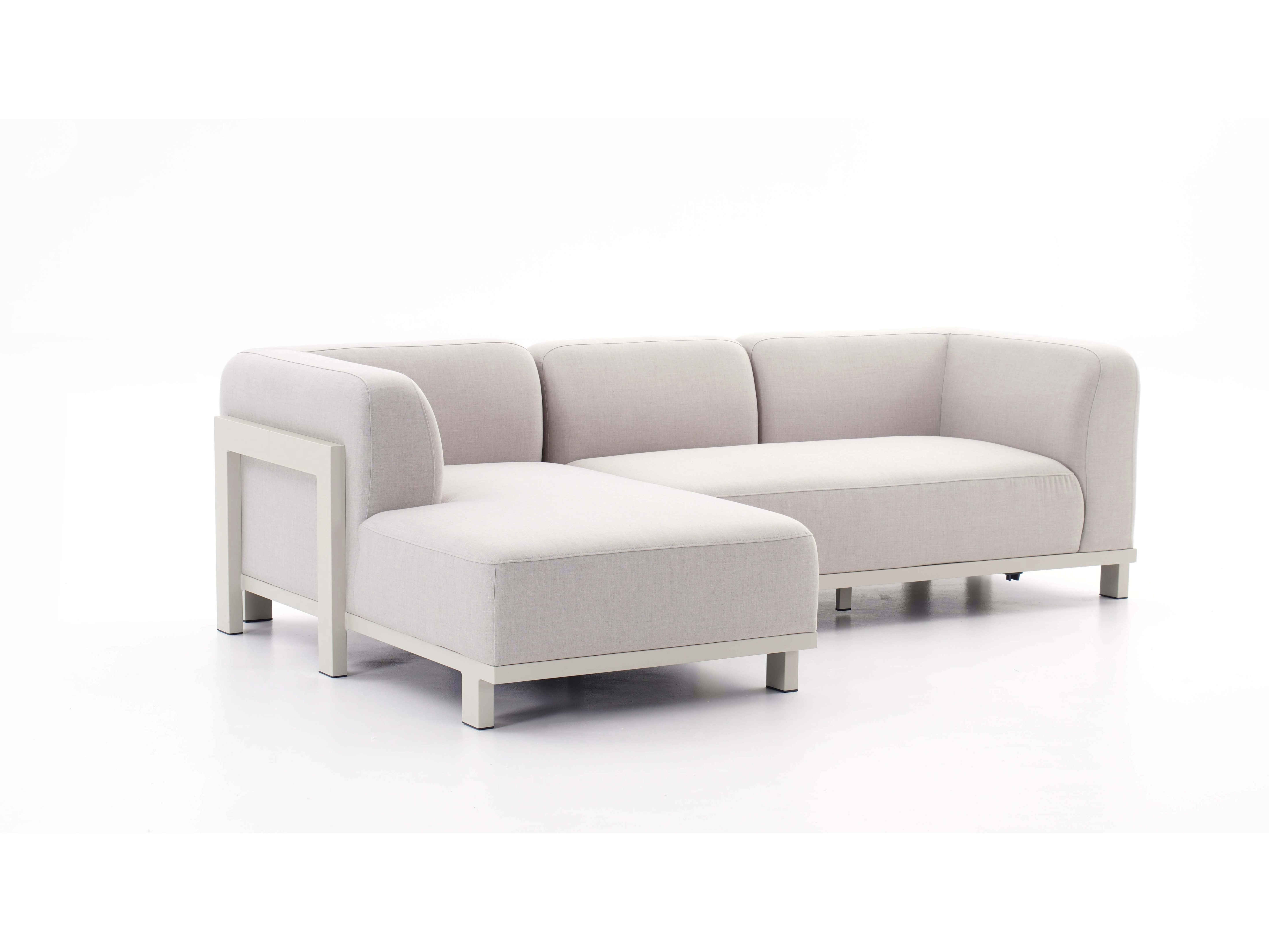 Noosaville Beige Outdoor Chaise Lounge 2