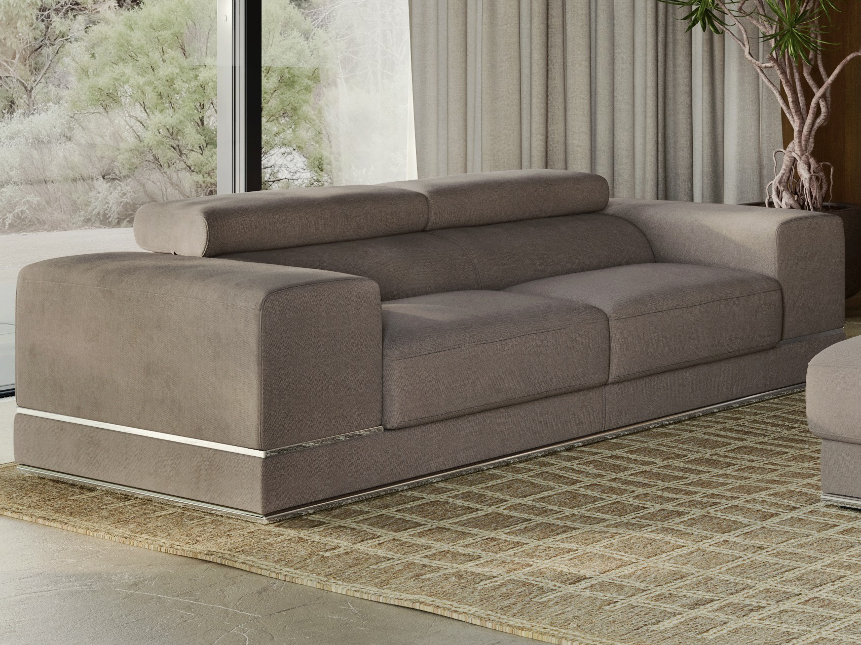 Napoleon Fabric Two Seat Sofa