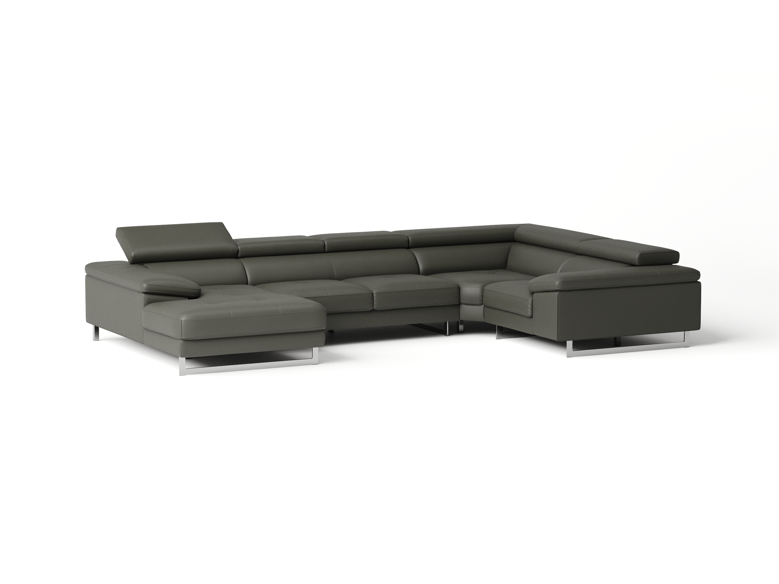 Boston Leather Modular Lounge Option C 5