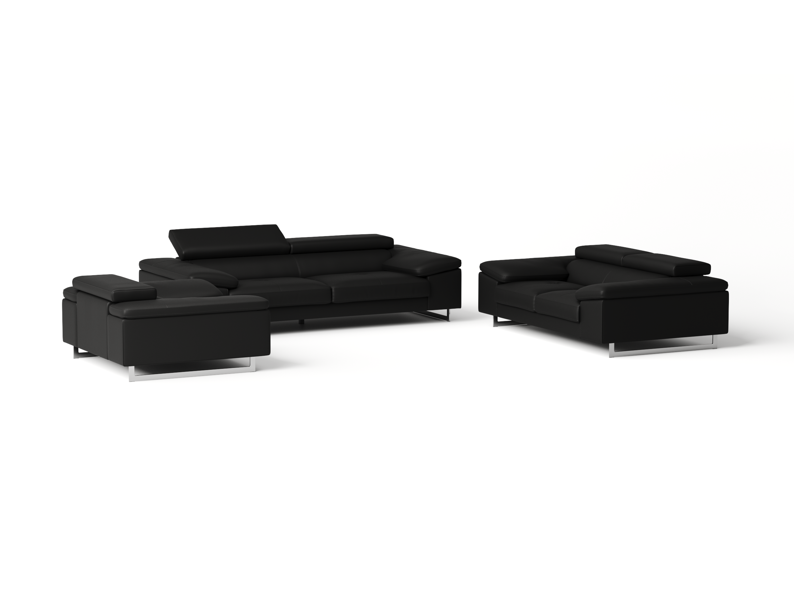 Boston Leather Sofa Suite 3 + 2 + 1 10