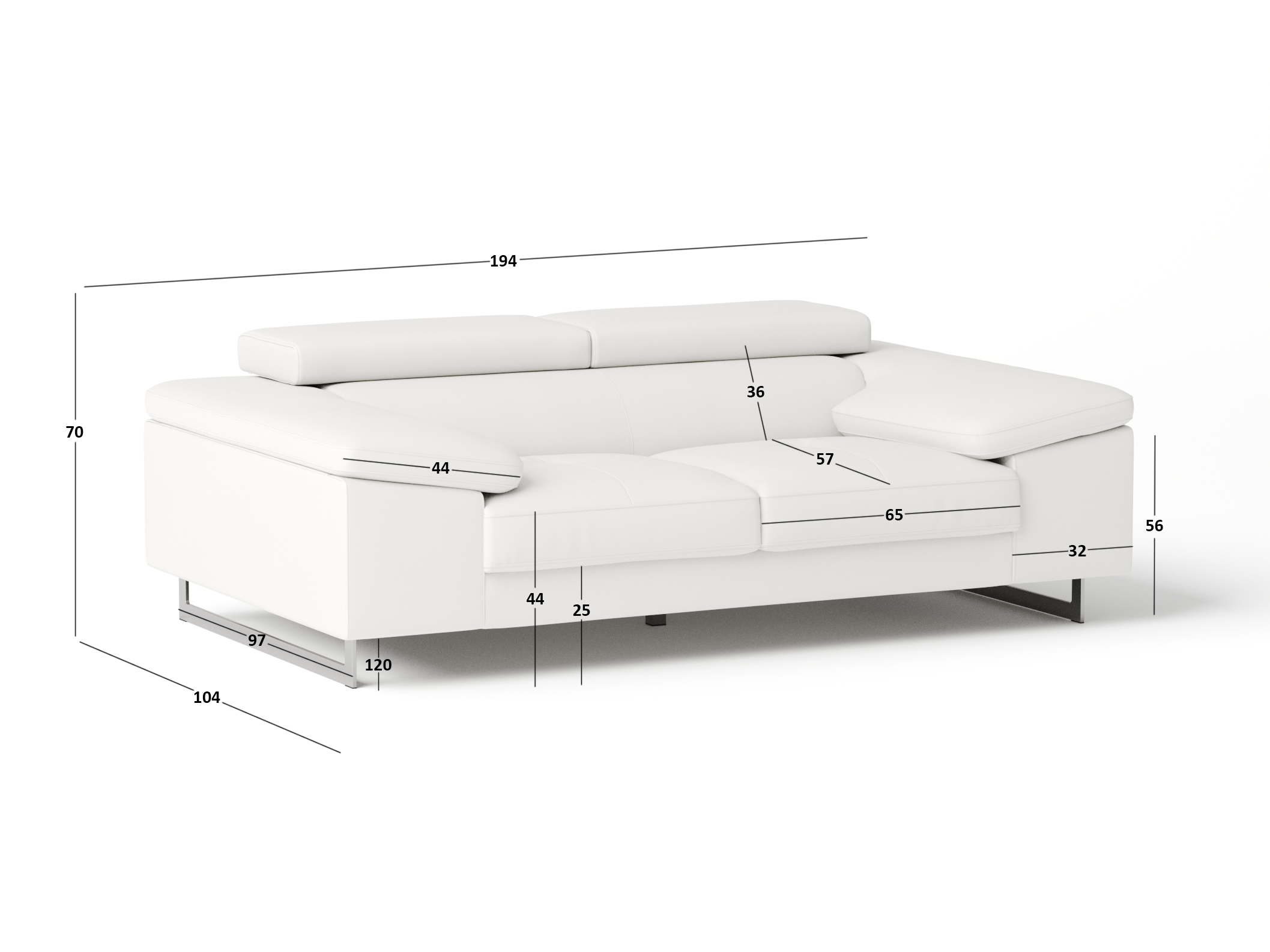 Boston Leather Two Seat Sofa 4