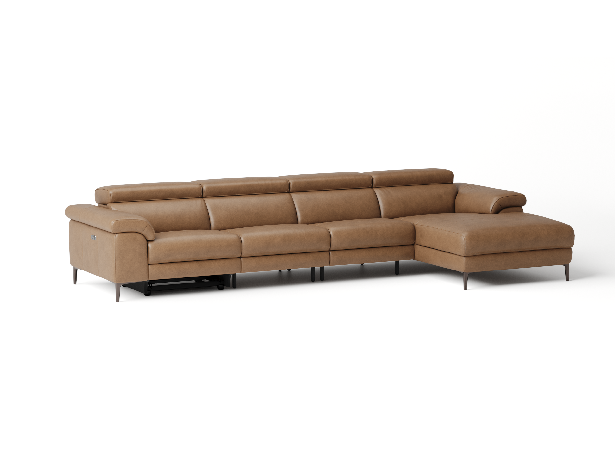 Carlisle Leather Recliner Chaise Lounge Option B 9