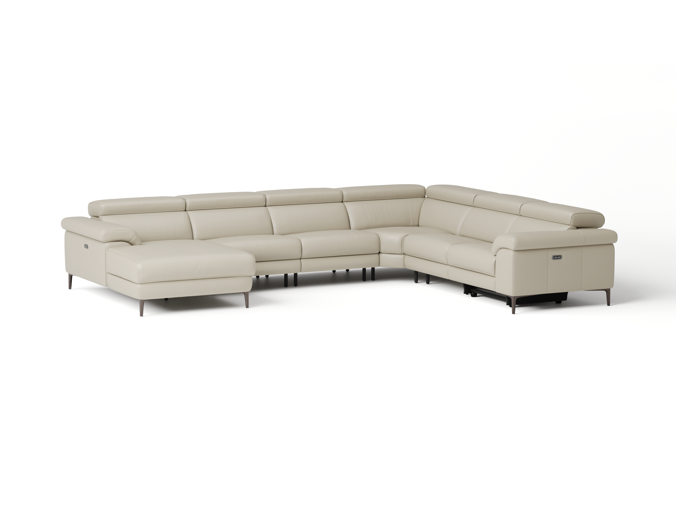 Carlisle Leather Recliner Modular Lounge Option A 6