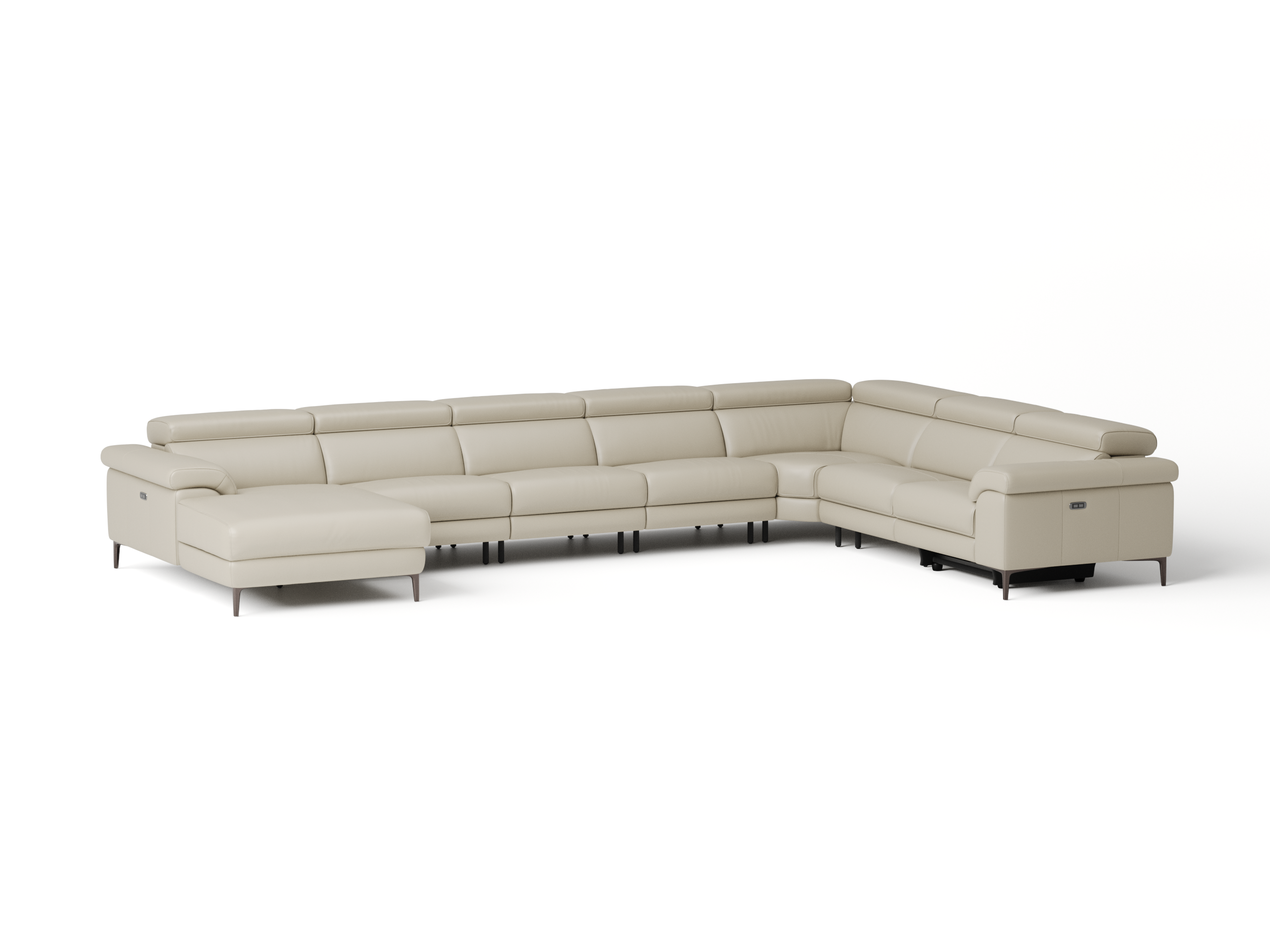 Carlisle Leather Recliner Modular Lounge Option B 1