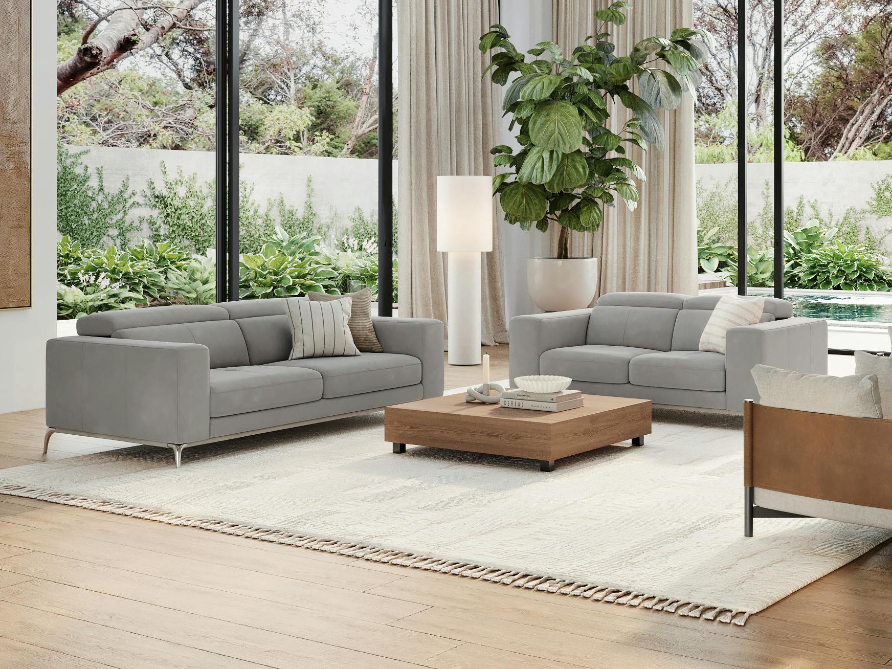 Club Fabric Sofa Suite 3+2