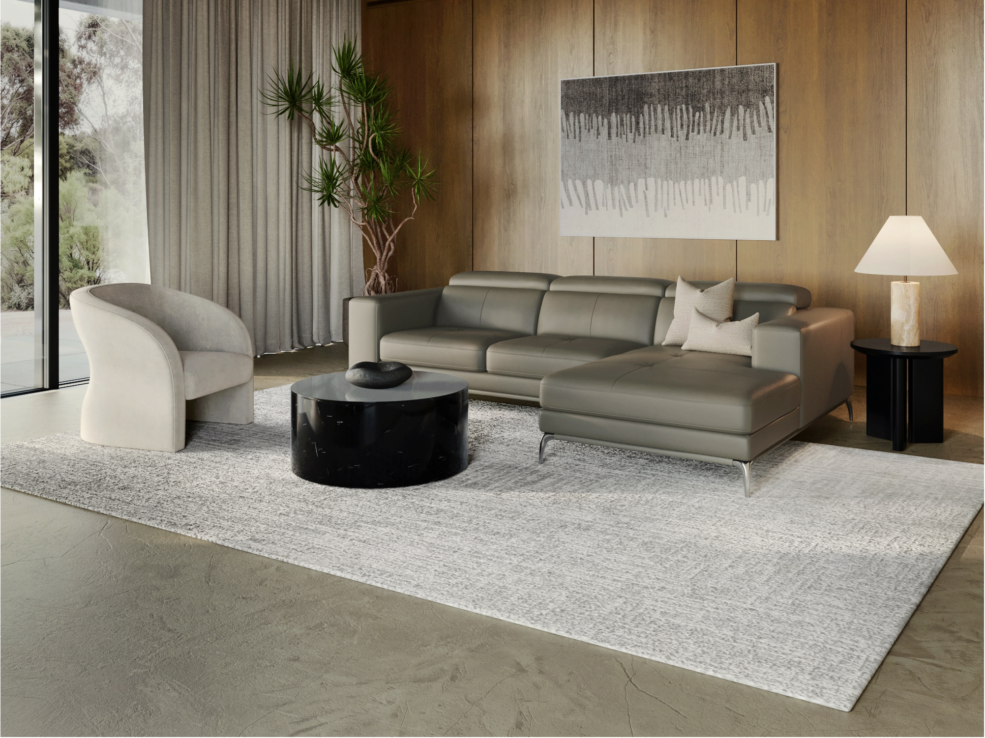 Club Leather Chaise Lounge Option A 9