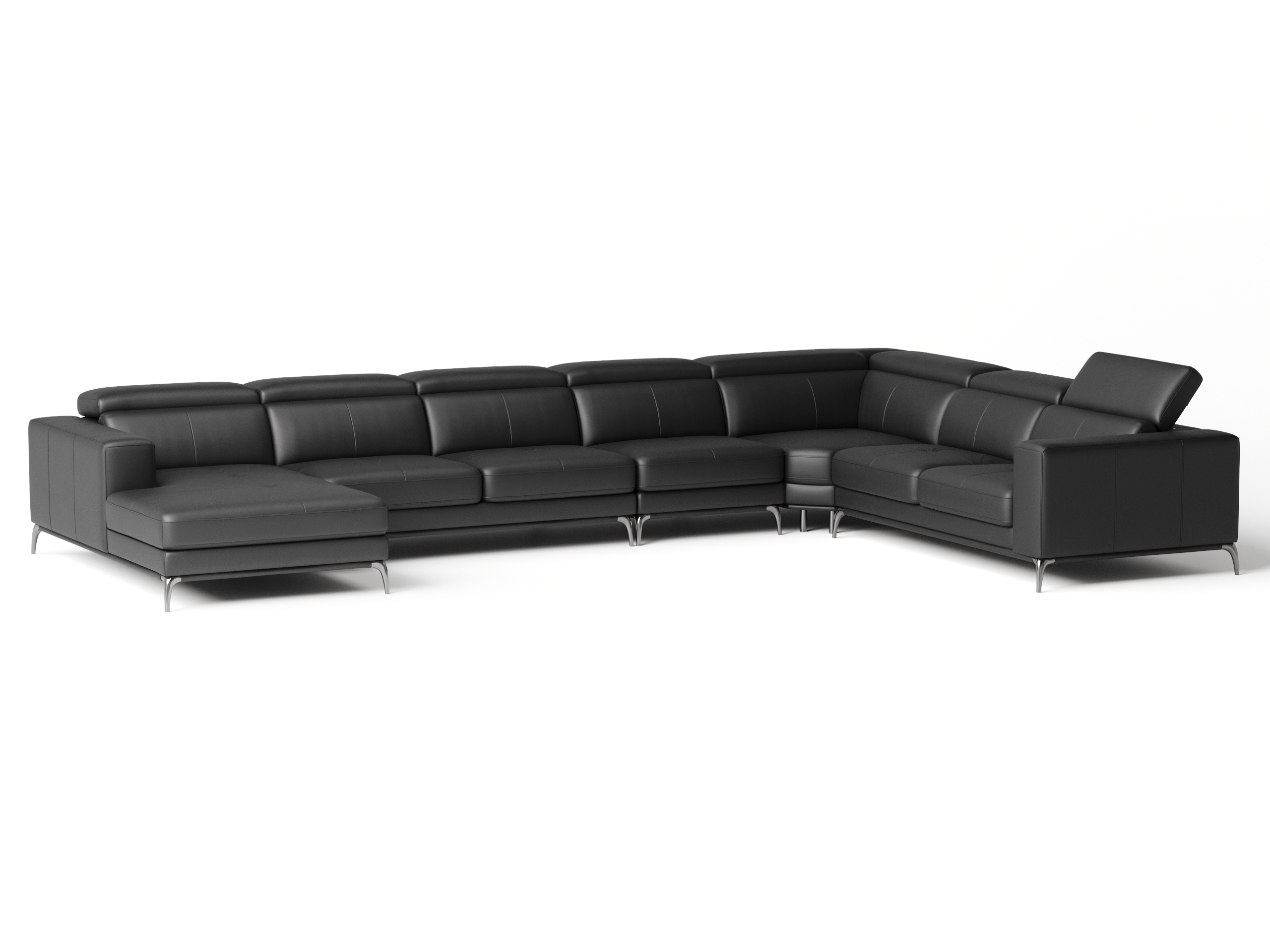 Club Leather Modular Lounge Option B 7