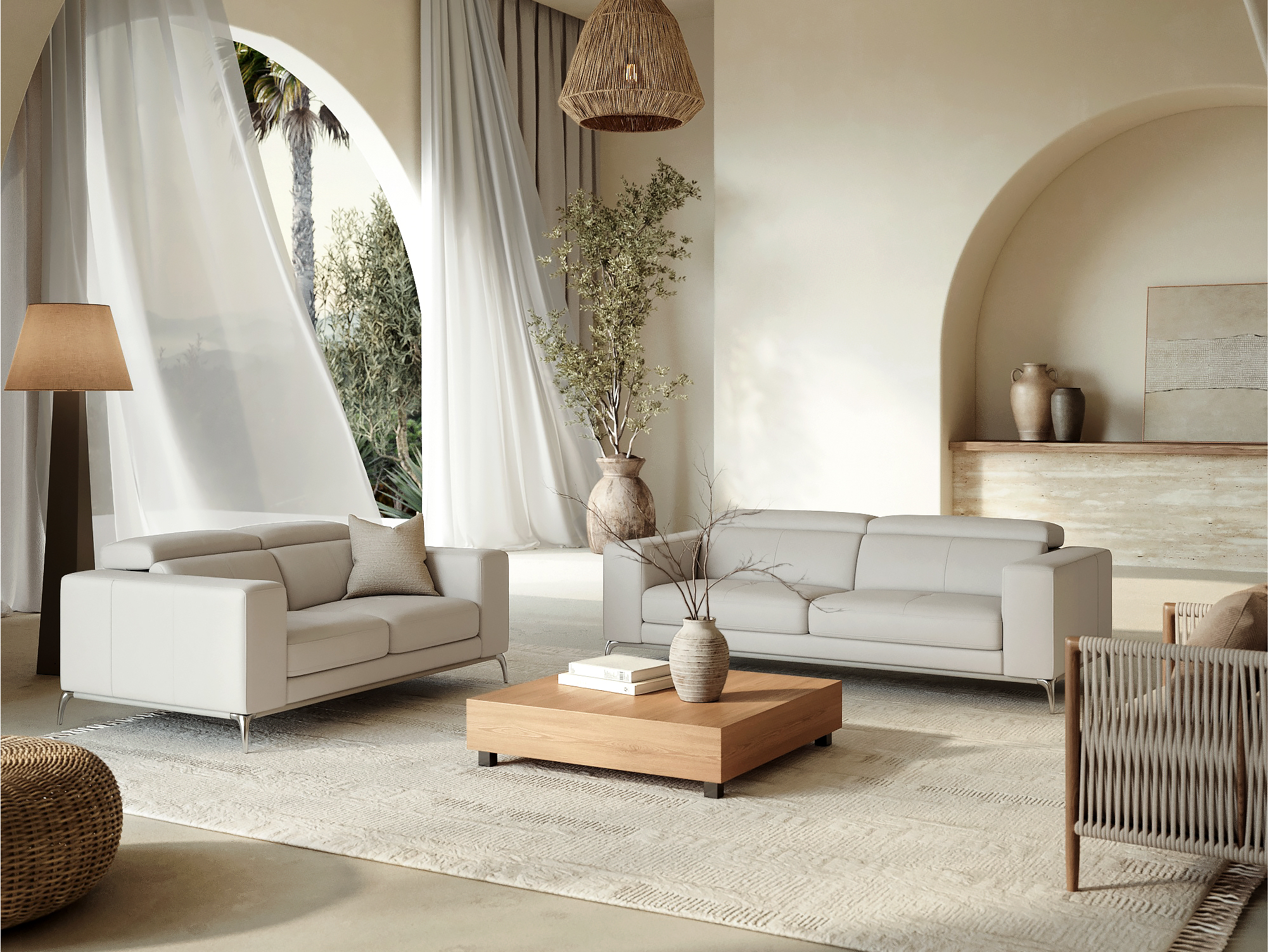 Club Leather Sofa Suite 3 + 2 11