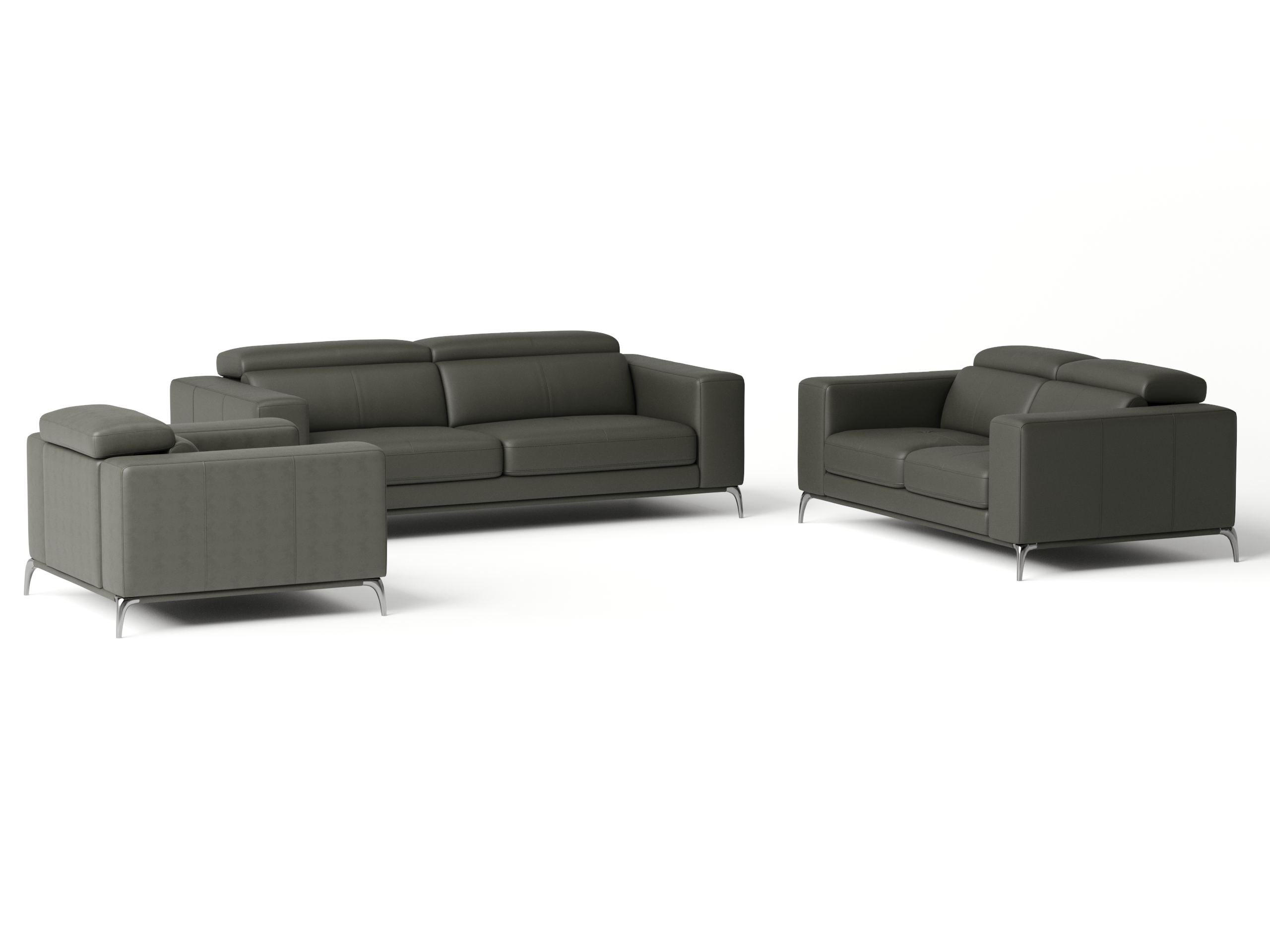 Club Leather Sofa Suite 3 + 2 + 1 6