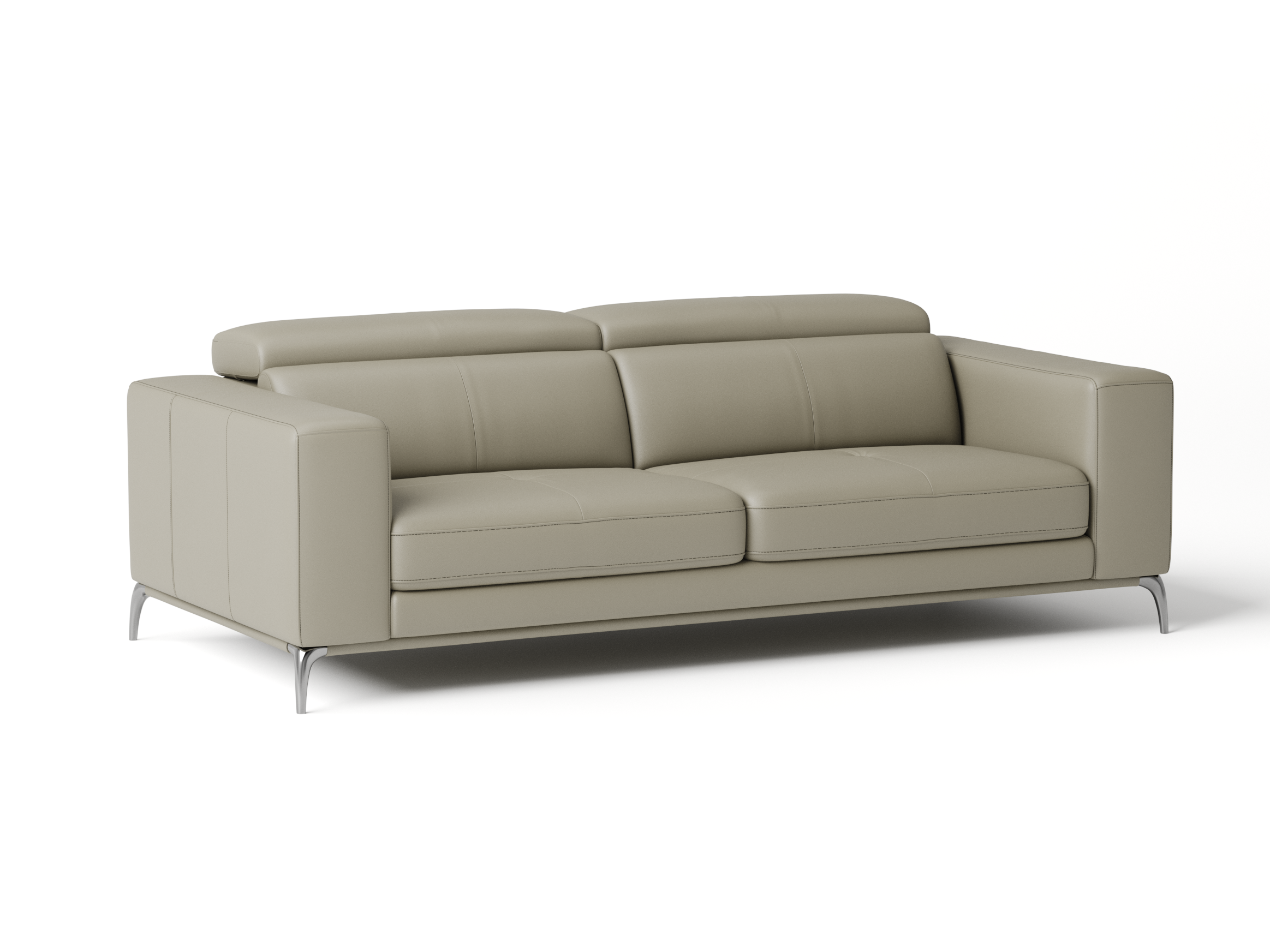 Club Leather Three Seat Sofa 4