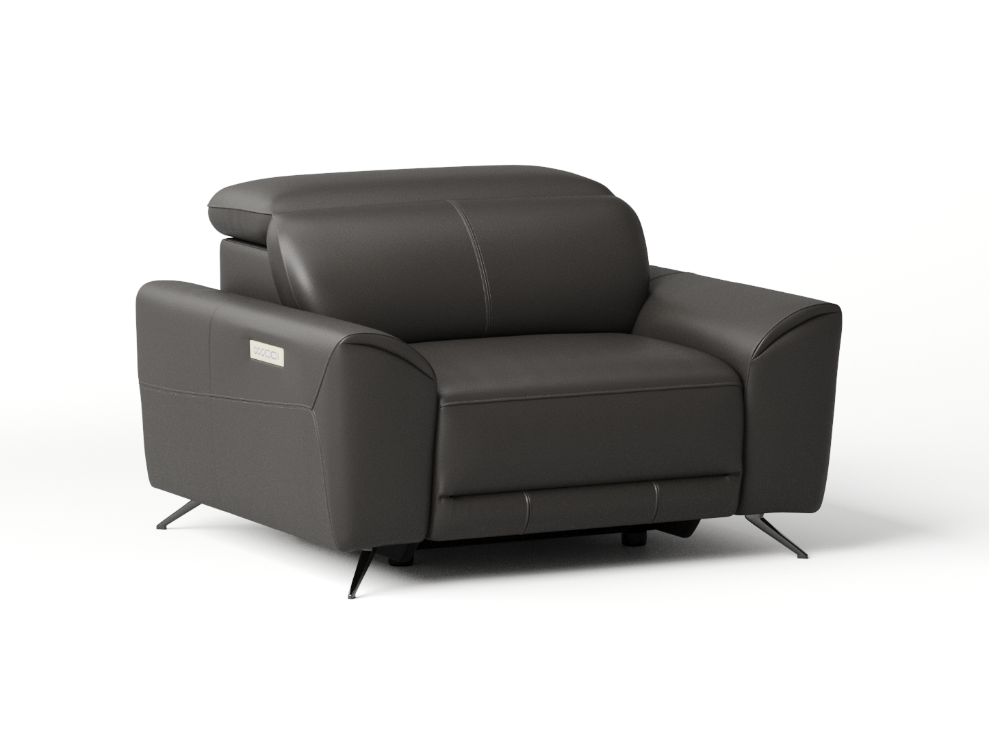 Dover Leather Recliner Armchair 3