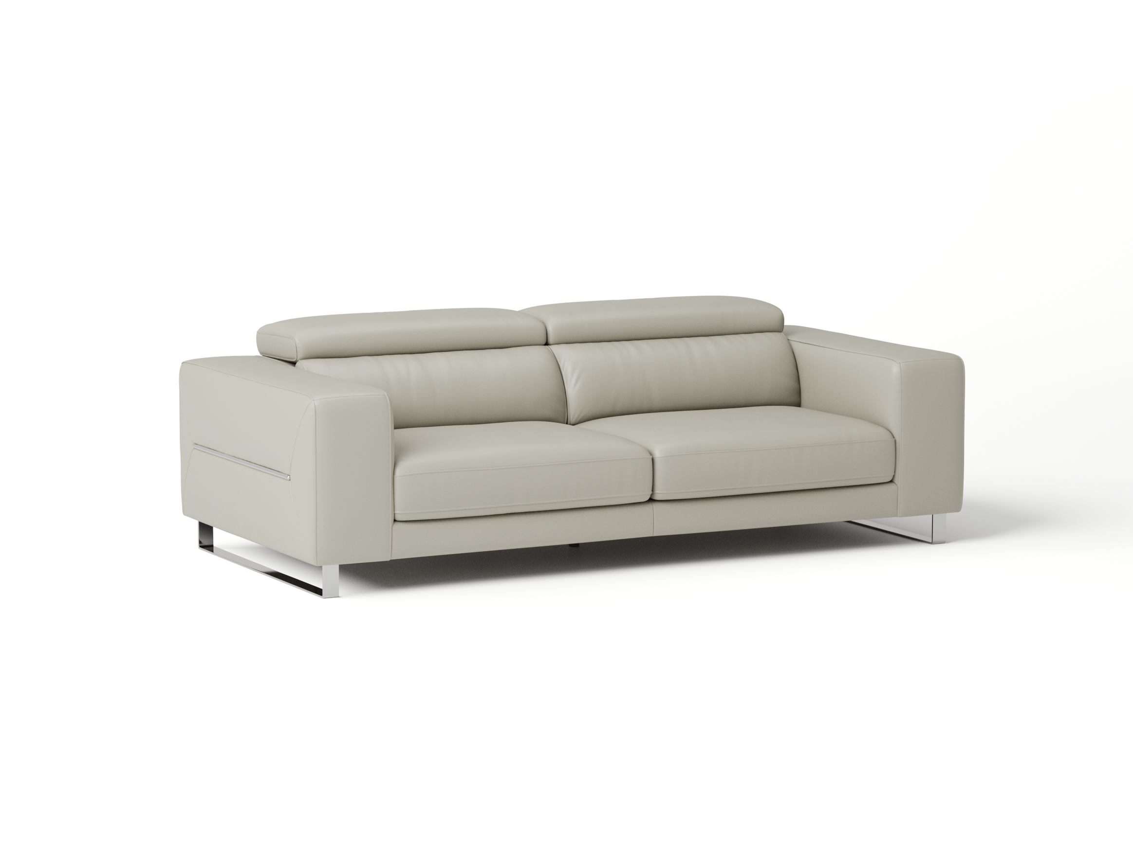 Elixir Leather Sliding Two Seat Sofa 2