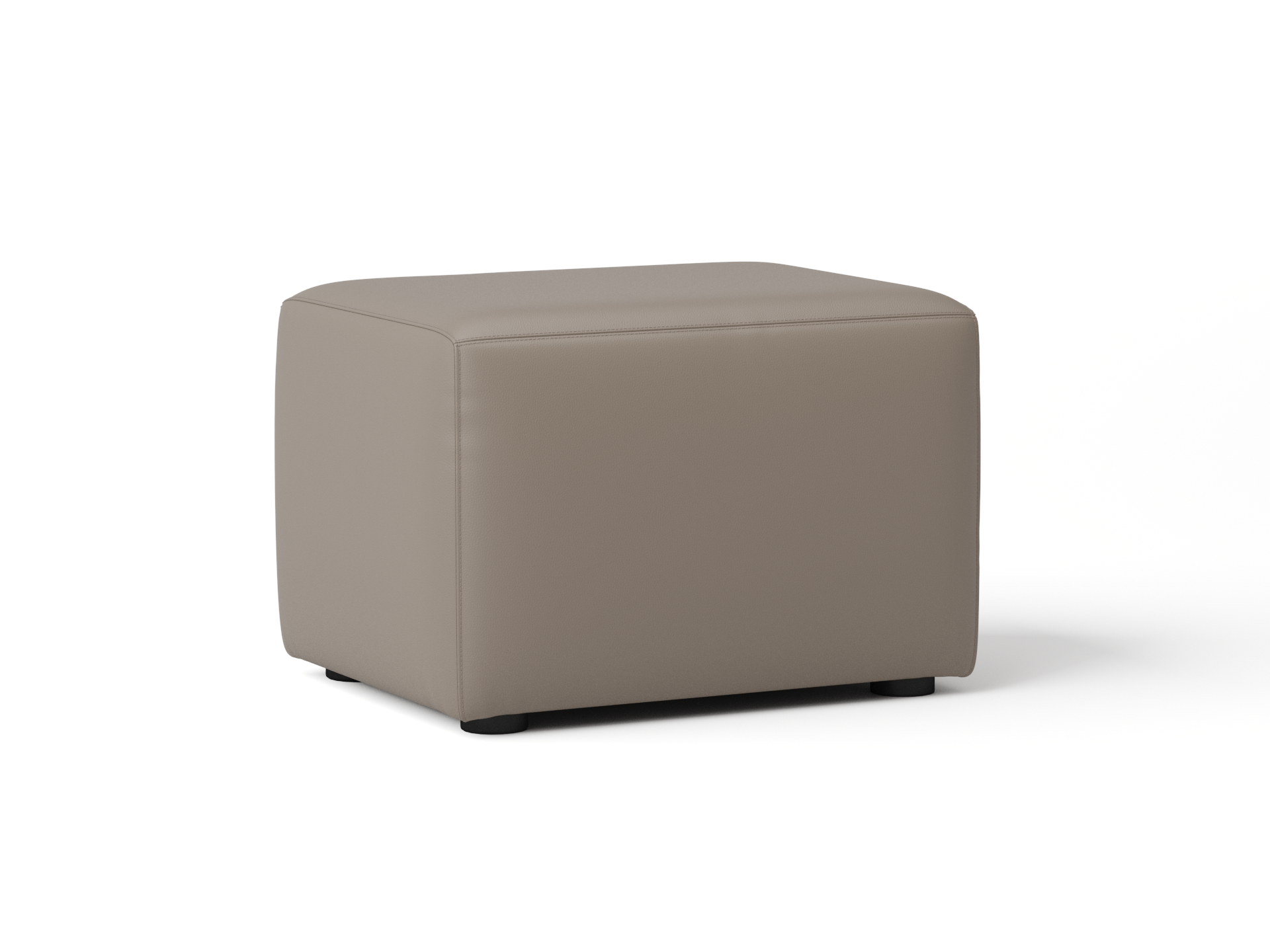 Harlow Leather Ottoman 1