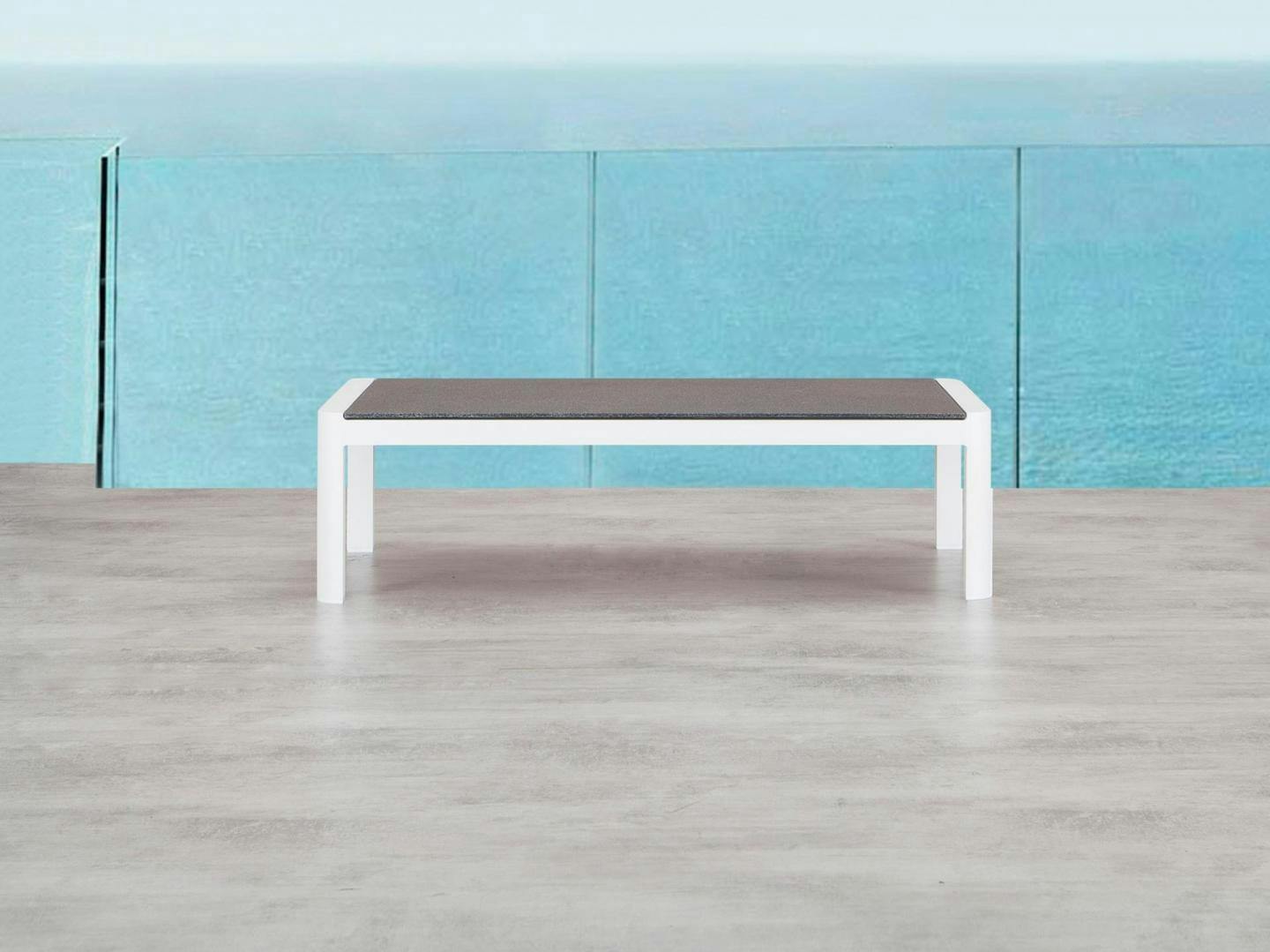 Klara White Outdoor Coffee Table