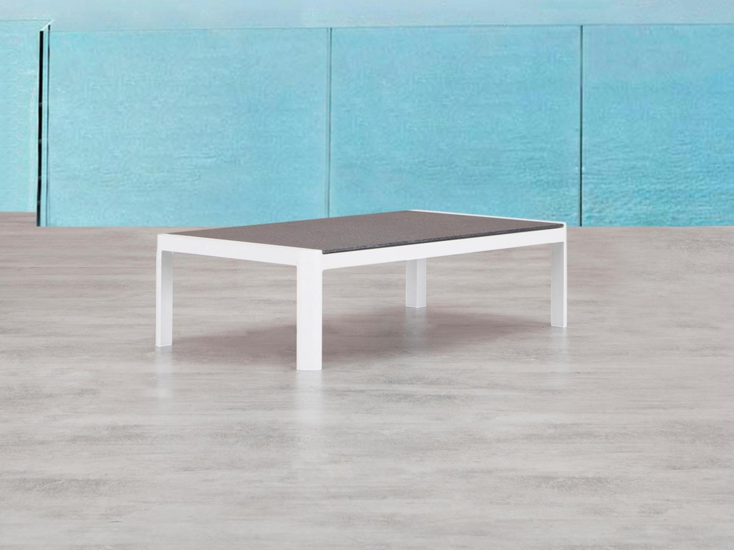 Klara White Outdoor Coffee Table 2