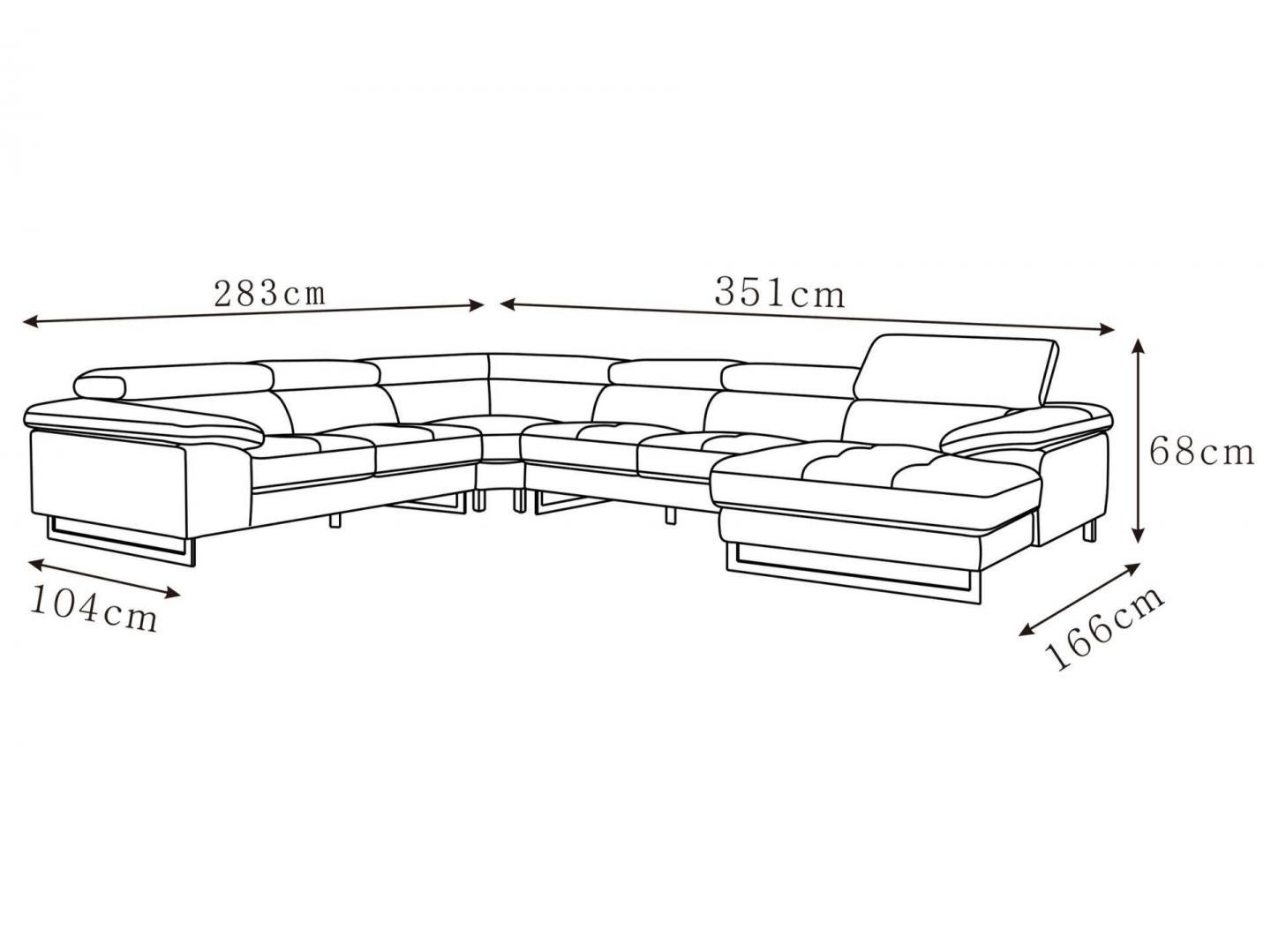 Boston Xpress Smoke Leather Modular Lounge 3