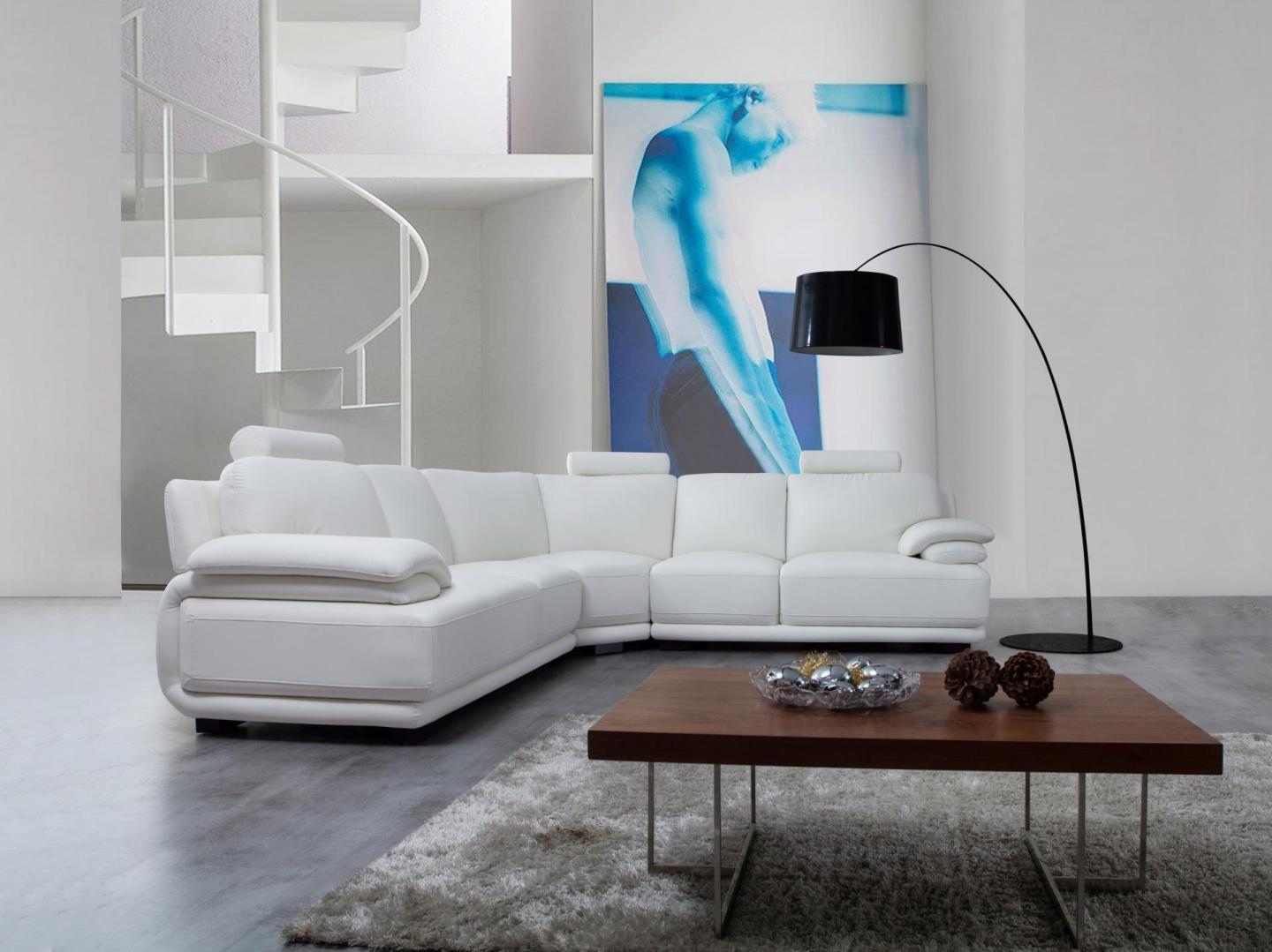 Juliet Leather Corner Lounge Option A