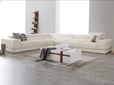 Napoleon Leather Corner Lounge Option B