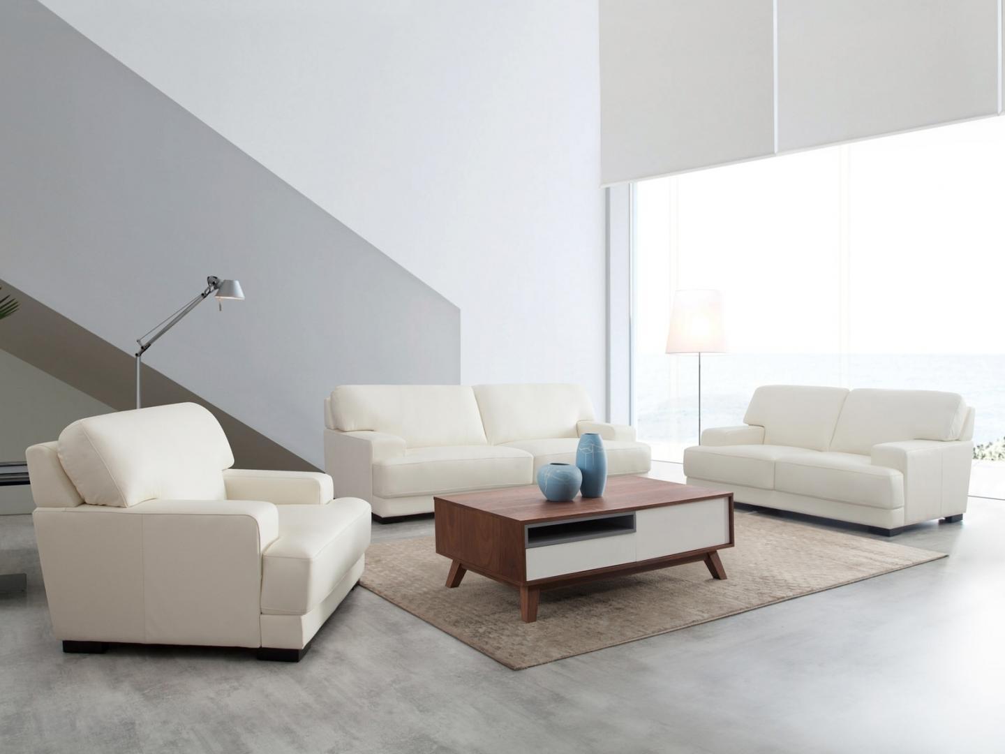 Volante Leather Sofa Suite 3 + 2 + 1
