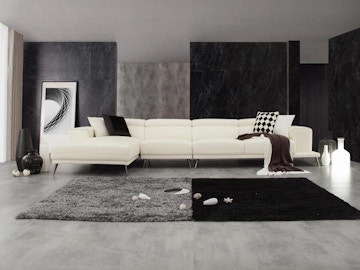 Laurence Leather Chaise Lounge Collection