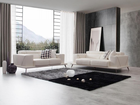 Laurence Leather Sofa Suite 3 + 2 1