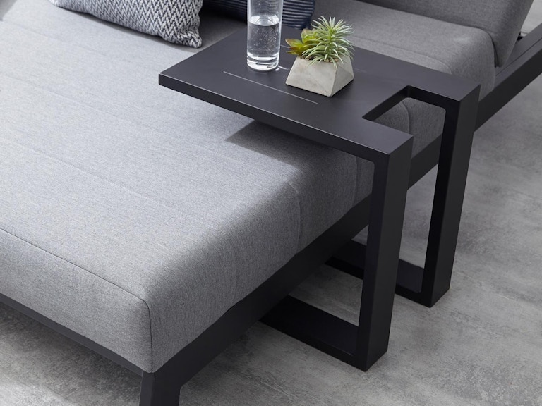 Noosa Black Outdoor Aluminium Side Table