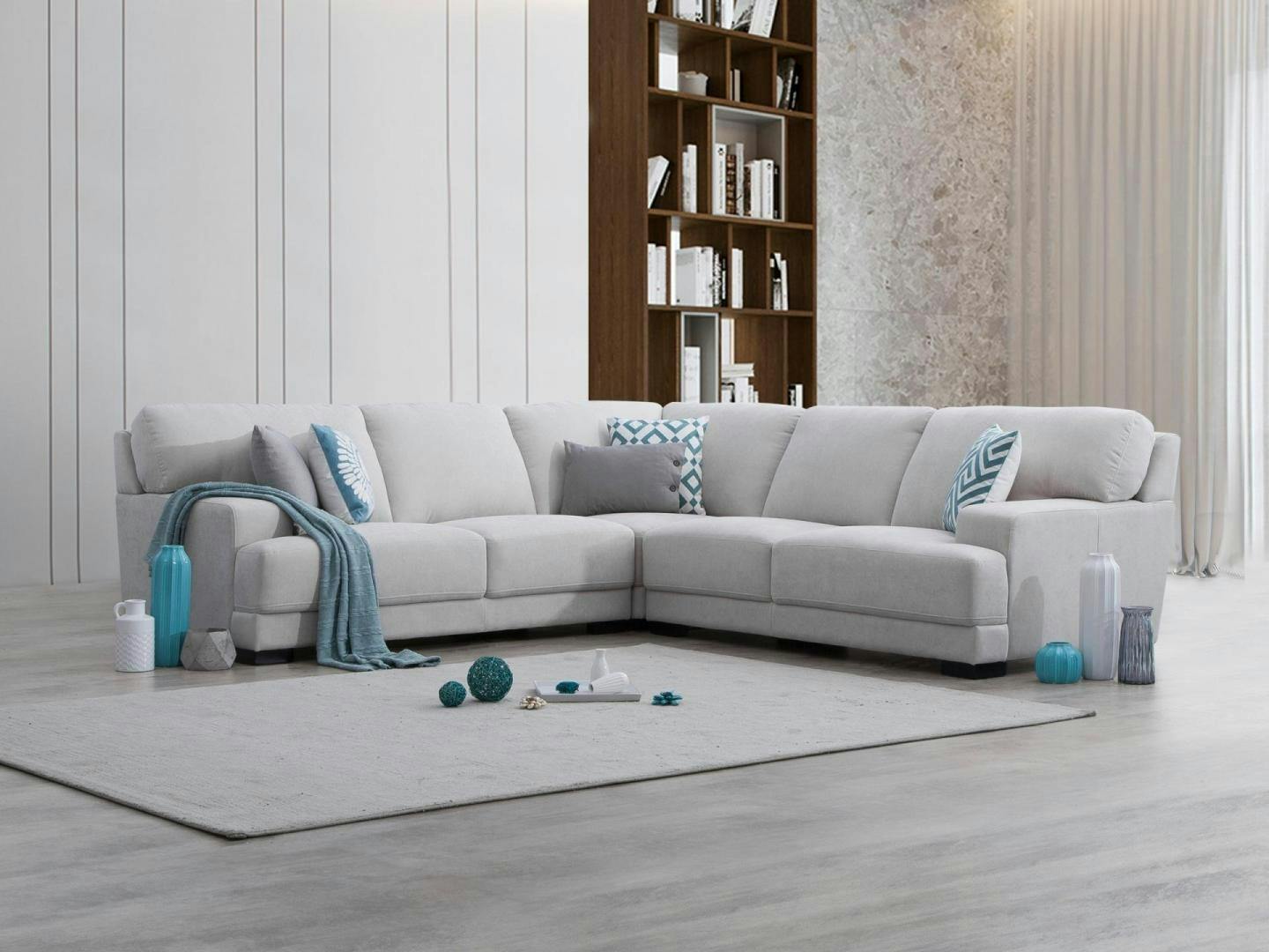 Volante Fabric Corner Lounge Option A