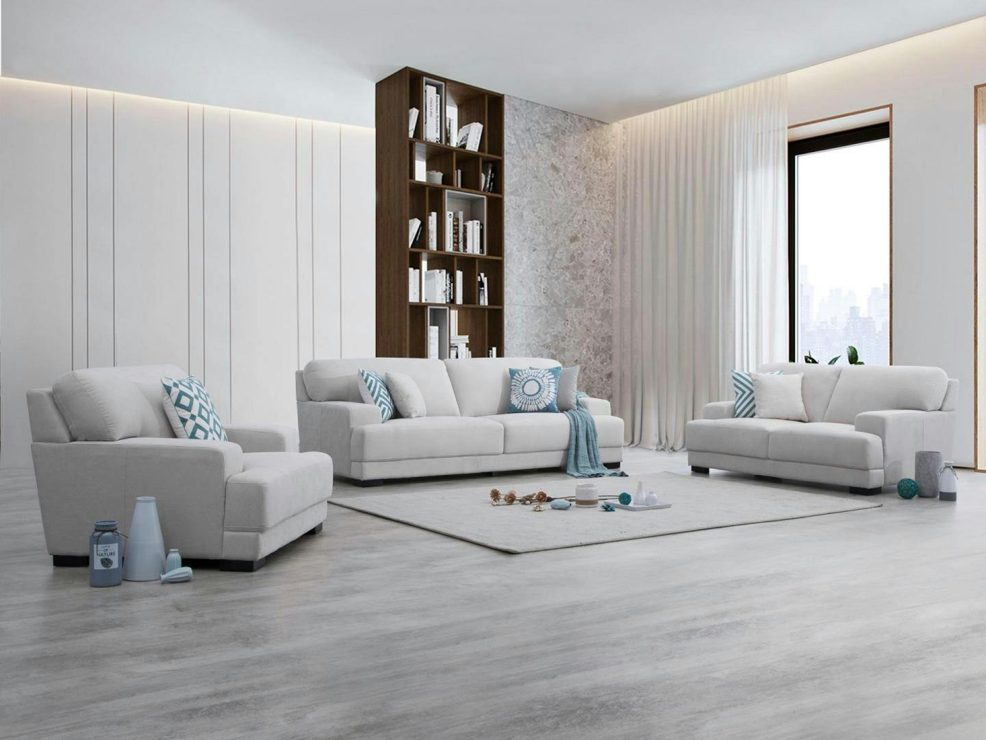 Volante Fabric Sofa Suite 3 + 2 + 1