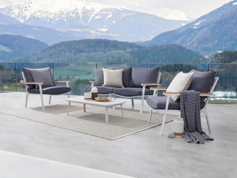 Venice Outdoor Sofa Suite 2 + 1 + 1 With Coffee Table 2
