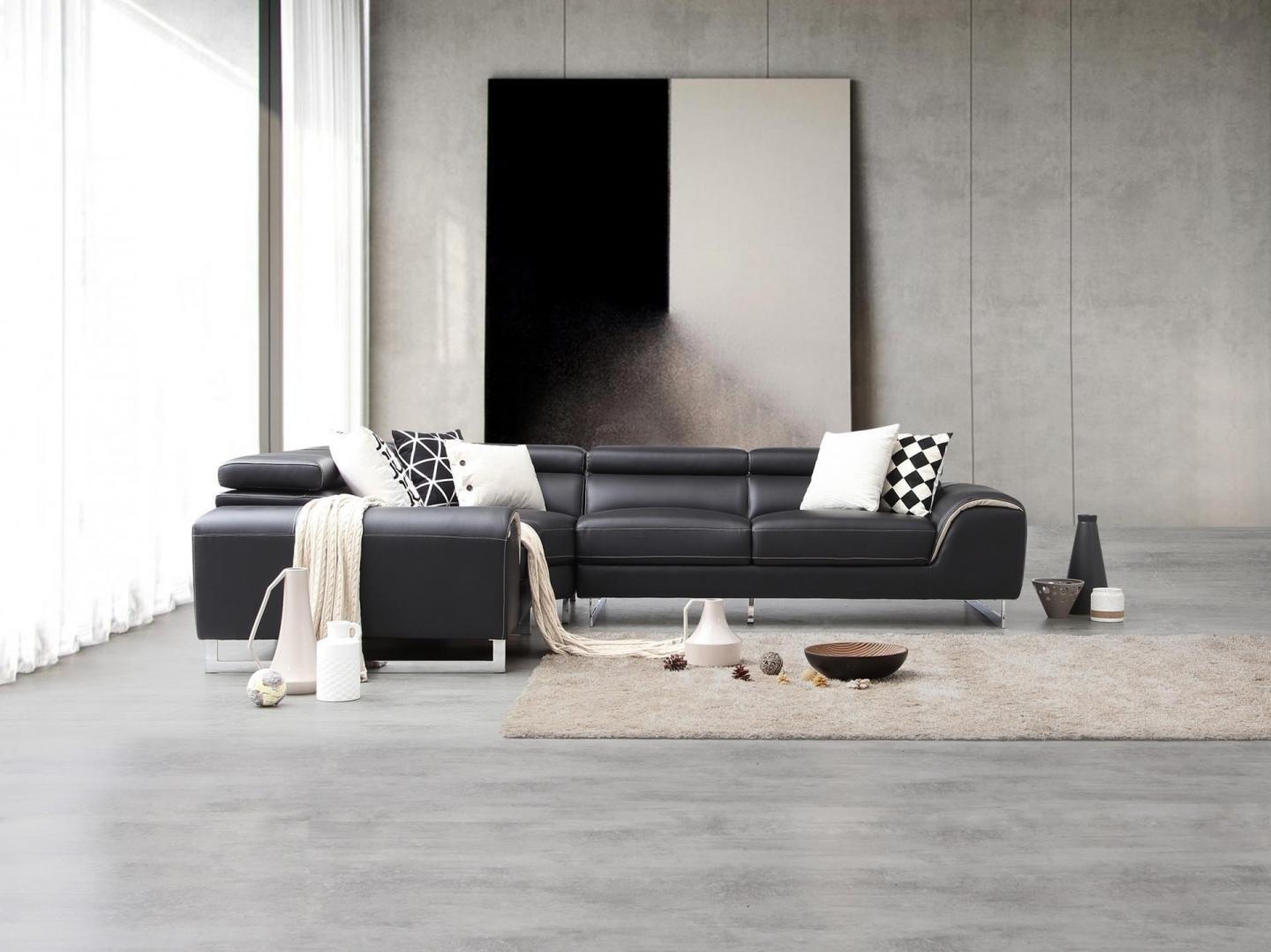 Cleo Leather Corner Lounge Option E 2