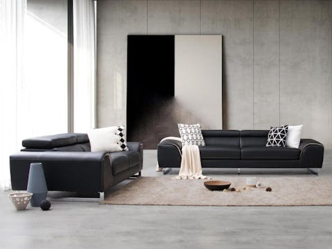 Cleo Leather Sofa Suite 3 + 2