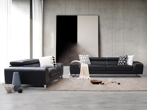 Cleo Leather Sofa Suite 3 + 2 1