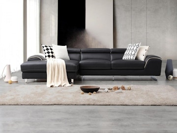 Cleo Leather Chaise Lounge Collection