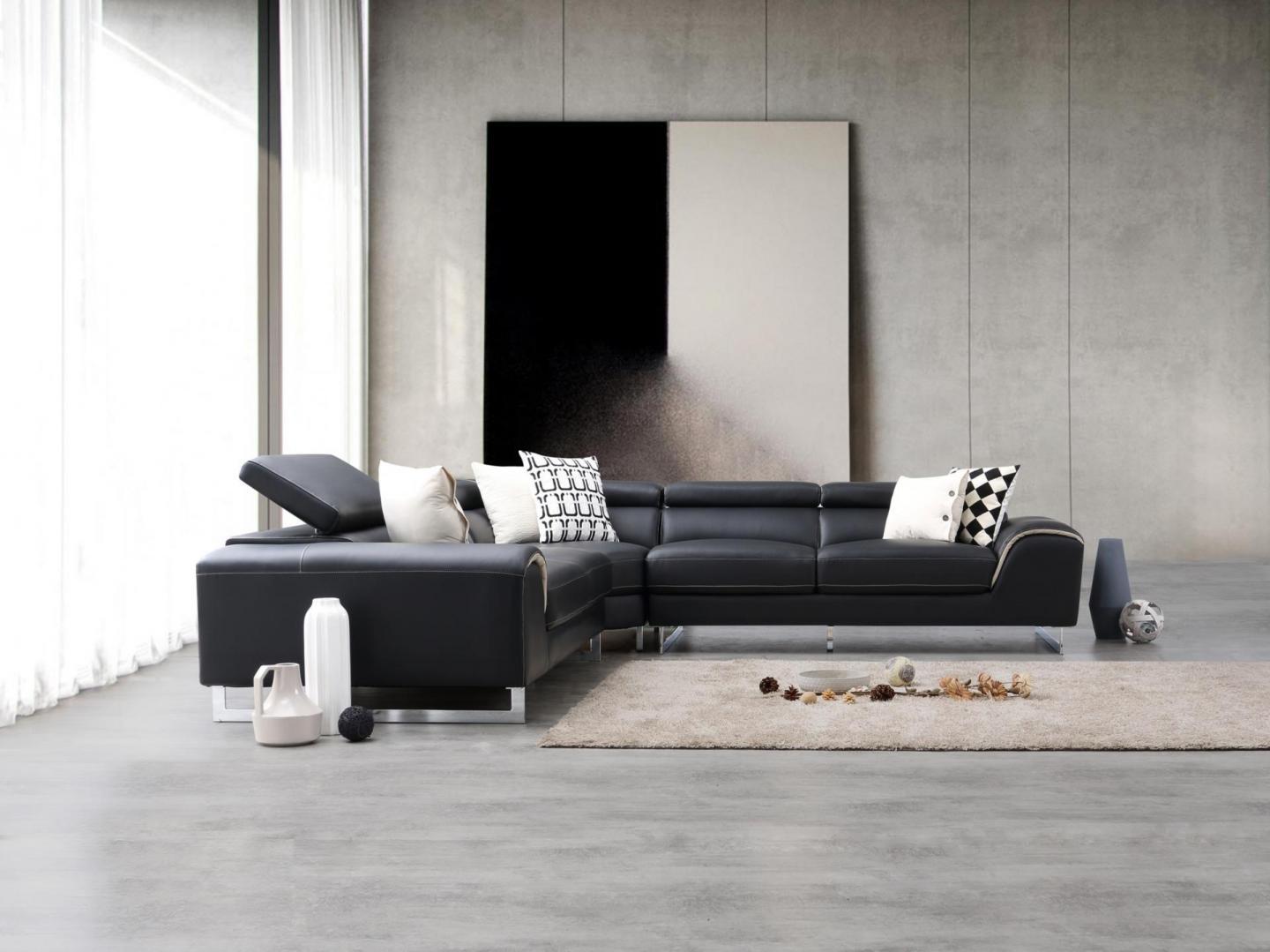 Cleo Leather Corner Lounge Option A 4