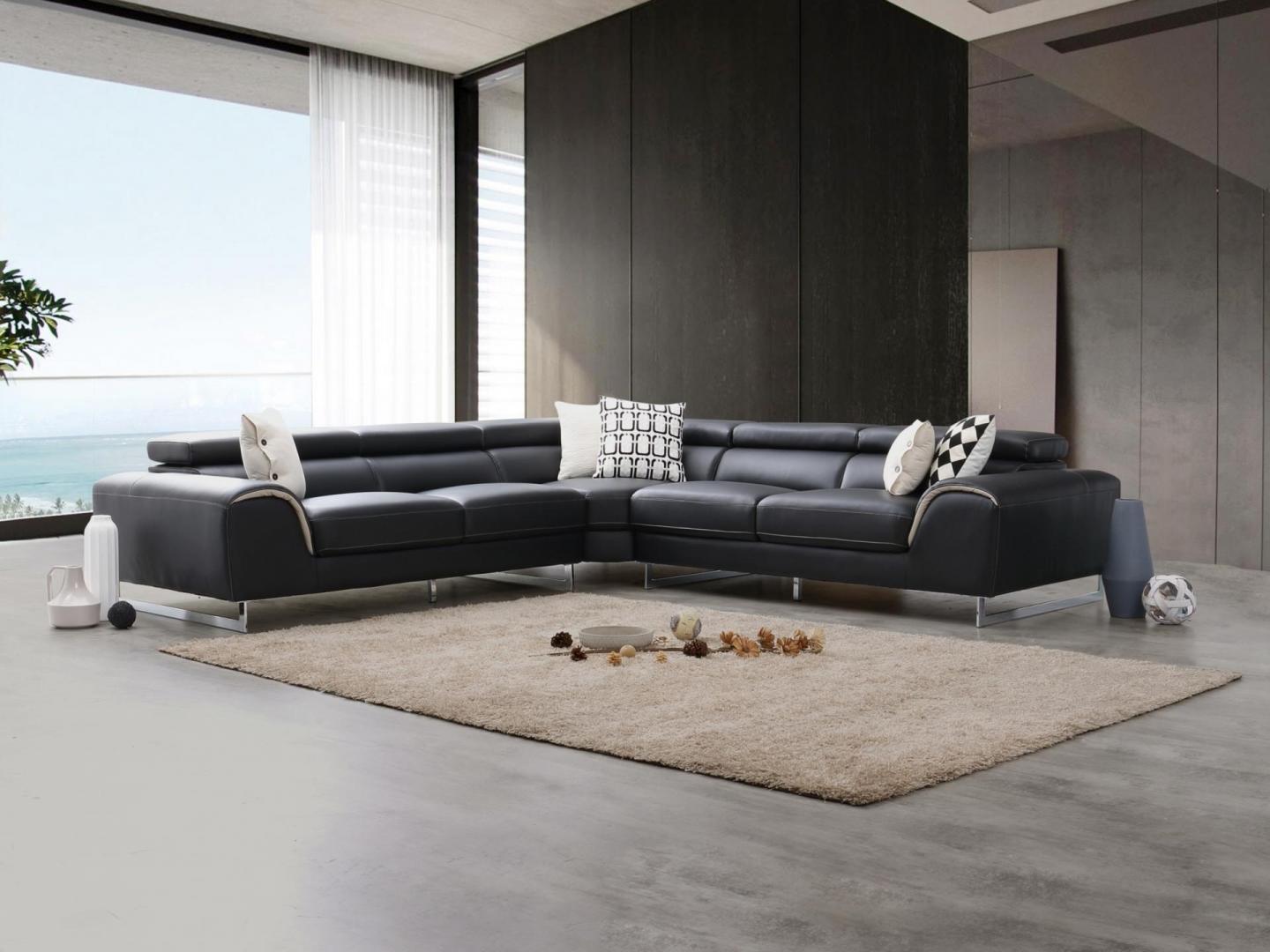 Cleo Leather Corner Lounge Option A