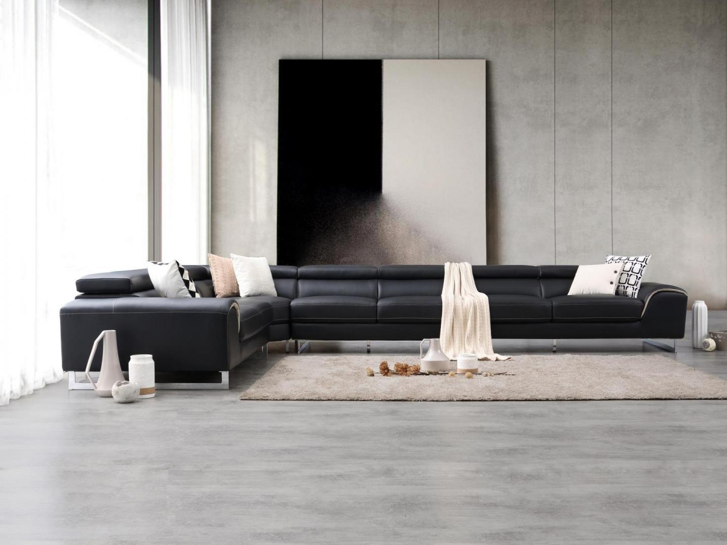 Cleo Leather Corner Lounge Option C 2