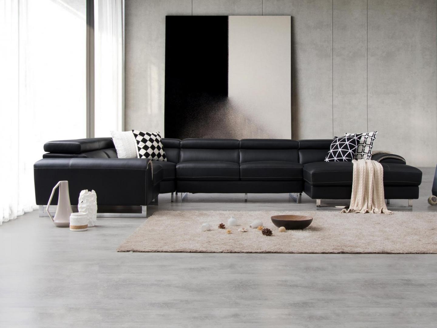 Cleo Leather Modular Lounge Option C