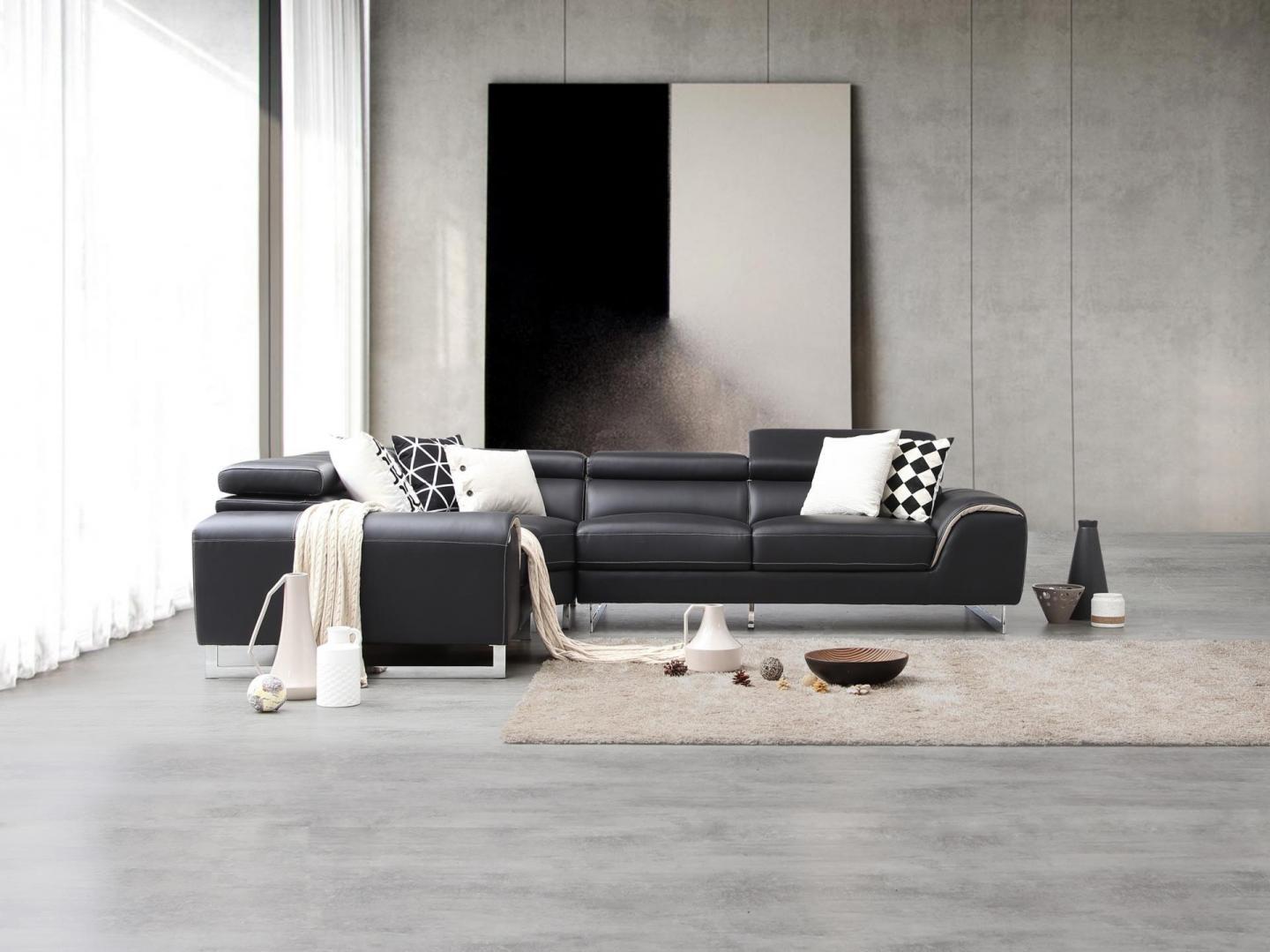 Cleo Leather Corner Lounge Option E 4