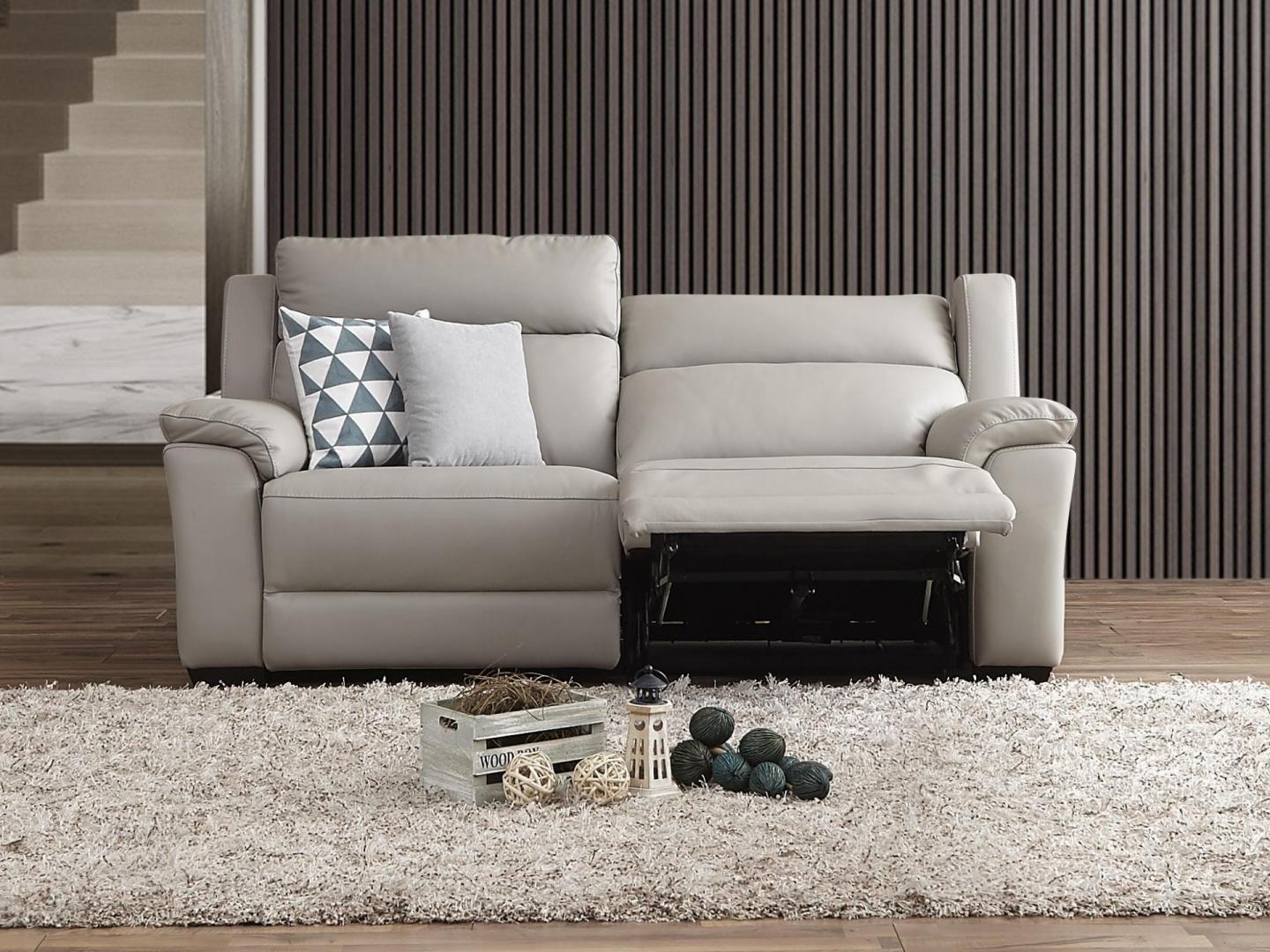 Cardiff Leather Recliner Three Seat Sofa 4