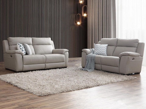 Cardiff Leather Recliner Sofa Suite 3 + 2 1