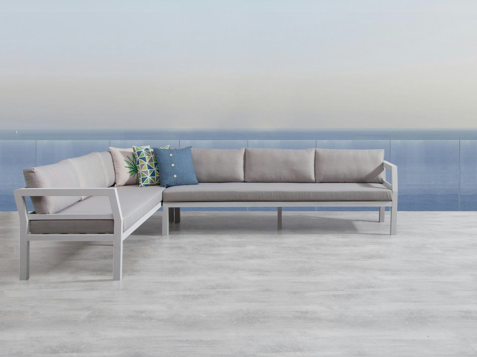 Bondi White Outdoor Aluminium Lounge & Dining Combo Lavita Outdoor