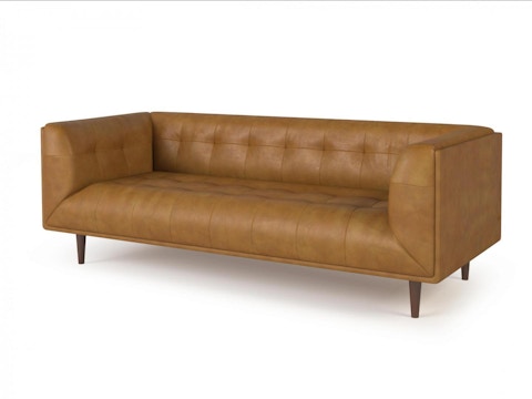 Karl Leather Three Seater Sofa 3
