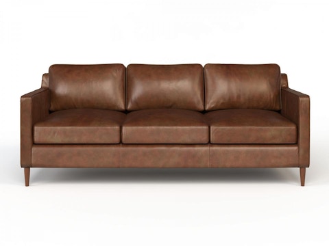 Oskar Leather Three Seater Sofa 1