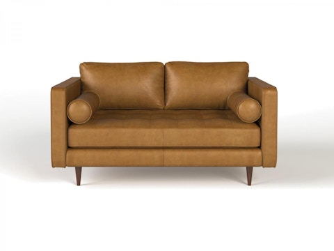 Hugo Leather Two Seater Sofa 3