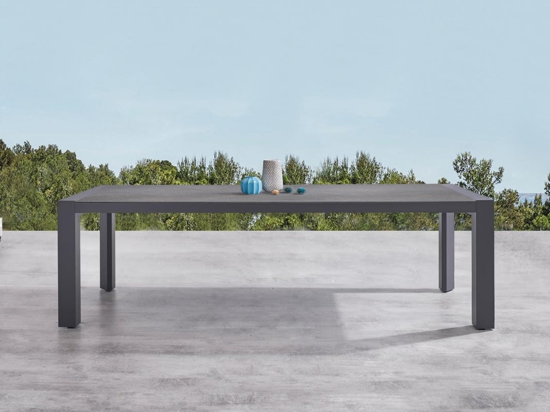 Santa Monica Charcoal 7-piece Outdoor Dining Set With Santa Monica Chairs 6