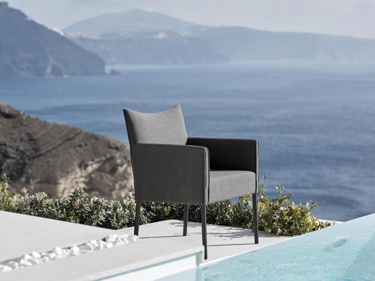 Pier Black Outdoor Dining Chair Twin Set 5