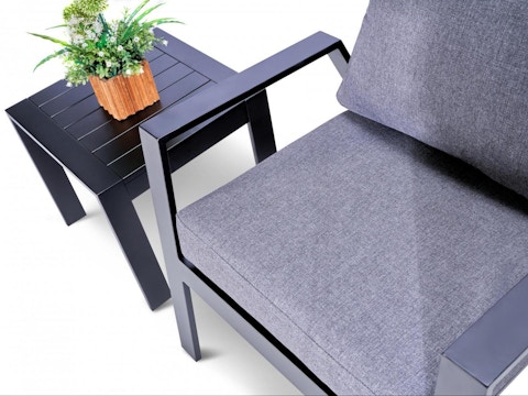 Selby Black Outdoor Lounge Set 1+1 With Coffee Table 4