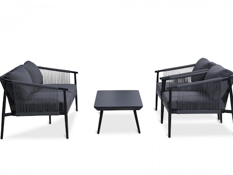 Reedy Outdoor Lounge Set 2+1+1 With Coffee Table 7